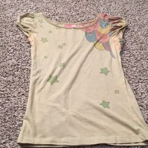 LUX top in army green with worn look and feel